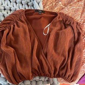 Adorable cropped shirt from lulus